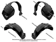 Подкрылки LADA Vesta Sedan/SW LECAR с шумоизоляцией|Код 69732