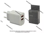 Зарядное устройство вилка LECAR 2 выхода USB|Код 69836
