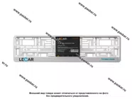 Рамка номерного знака LECAR белая шелкография с вкладышем|Код 70213