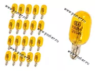 Лампа 12V5W W2.1x9.5d Nord YADA желтая|Код 7166