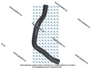 Патрубок радиатора 1118 Калина KRAFT нижний KT 885871|Код 72509