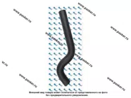 Патрубок радиатора 2108 KRAFT нижний KT 885872|Код 72513