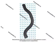 Патрубок радиатора 2110 KRAFT нижний KT 885867|Код 72520
