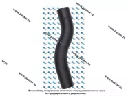 Патрубок радиатора 21213 KRAFT нижний KT 885865|Код 72537