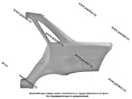 Крыло 2170 Priora заднее левое АвтоВАЗ катафорез ограниченно годен безвозвратный|Код 73199