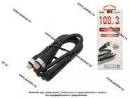 Кабель Lightning - Type-C 1м 3A WIIIX CB-512TC-U8-10B быстрый черный|Код 74167