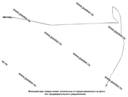 Тормозная трубка LADA Largus от гидроагрегата ABS к левому заднему тормозу задняя БИЗНЕСПРИОРИТЕТ|Код 75804