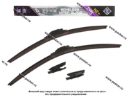 Щетки стеклоочистителя 60/45см универсальная AWM крепление Hook + VATL 5.1 бескаркасная к-т|Код 75827