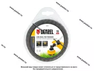 Леска для триммера 3,0мм x 15м двухкомпонентная квадрат EXTRA CORD Denzel 96126|Код 75928