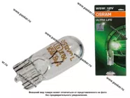 Лампа 12V5W W2.1x9.5d OSRAM ULTRA LIFE 2825ULT|Код 76979