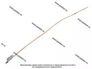 Тормозная трубка медная L-1000mm М10x1,25 универсальная|Код 77074