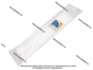 Хомут пластмассовый 4,8х400 ленточный KRAFT 50шт белый 880609|Код 77959