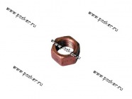 Гайка коллектора Волга Газель дв 402 Москвич 66-1008035 омедненная|Код 10819