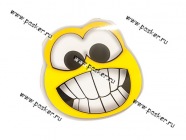 Наклейка Смайлик зубы R12 [упаковка 10 шт.]|Код 10966