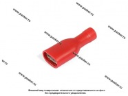 Клемма гнездовая 4,8мм мама Nord YADA луженая полностью изолированная красная 0,5-1,5мм|Код 11090