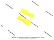 Клемма гнездовая 6,3мм мама Nord YADA луженая полностью изолированная желтая 4,0-6,0мм|Код 11168