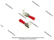 Клемма комплект 6,3мм мама+папа Nord YADA серия луженая изолированная+штекер 6,3мм красная 0,5-1,5мм|Код 11181