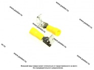 Клемма комплект 6,3мм мама+папа Nord YADA серия луженая изолированная+штекер 6,3мм желтая 4,0-6,0мм|Код 11186