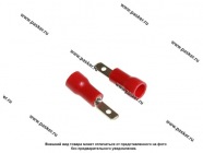 Клемма штыревая 2,8мм папа Nord YADA луженая изолированная красная 0,5-1,5мм|Код 11208