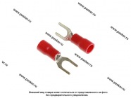 Клемма вилочная 4,3мм Nord YADA изолированная красная 0,5-1,5мм|Код 11269