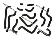 Патрубки печки Газель дв 405 Евро 2-3 13 шт дополнительный отопитель|Код 11547