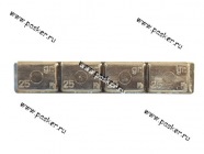 Грузик балансировочный самоклеящийся грузовой 25гр 4шт Clipper синие 0065 [упаковка 10 шт.]|Код 12034