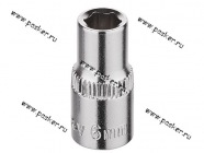 Головка торцевая  6 1/4 короткая 6-гранная KRAFT KT 700644|Код 12328