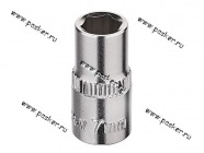 Головка торцевая  7 1/4 короткая 6-гранная KRAFT KT 700645|Код 12337