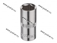 Головка торцевая  8 1/4 короткая 6-гранная KRAFT KT 700646|Код 12339