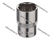 Головка торцевая 13 1/4 короткая 6-гранная KRAFT KT 700651|Код 12355