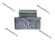 Грузик балансировочный 15гр NORM для литого диска со скобой [упаковка 10 шт.]|Код 12761