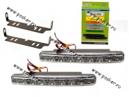 Огни ходовые дневные DRL-L8 3528 SMD 1.8 Вт|Код 13228