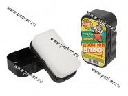 Губка для обуви Двойной блеск для кожи бесцветная СТАНДАРТ|Код 13523