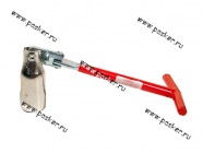 Ключ свечной 21мм с карданом никель|Код 13683