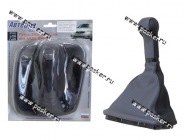 Ручка КПП 2170 Priora с 11г Сфера кожзам+чехол АвтоБра серая|Код 13820