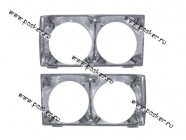 Облицовка фар 2106 очки никель|Код 14011