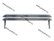 Порог-подножка дополнительный 2131 4х4 с алюминиевым листом|Код 14627