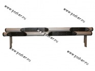 Порог-подножка дополнительный 2131 4х4 труба с простопью|Код 14639