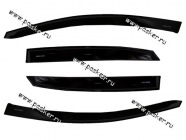 Дефлектор боковых окон Voron Glass VW Polo 2010 седан накладной 4шт|Код 15673