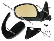 Зеркало боковое 2108-099 2113-15 левое антиблик желтый трос С.Петербург|Код 15837