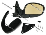 Зеркало боковое 2108-099 2113-15 правое антиблик желтый трос С.Петербург|Код 15838