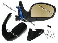 Зеркало боковое 2108-099 2113-15 правое антиблик желтый обогрев трос С.Петербург|Код 15842