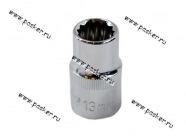 Головка торцевая 13 1/2 короткая 12-гранная OMBRA 112313|Код 15930