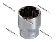 Головка торцевая 27 1/2 короткая 12-гранная OMBRA 112327|Код 15986