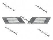 Накладки вентиляционные задних наружных стоек 2105-07 никель|Код 16370