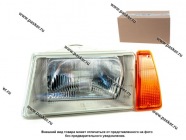 Блок фара 2108-09 Формула Света серый корпус левая желтый указатель|Код 16577