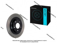 Диск тормозной Mitsubishi L200 07- Pajero Sport II 08- LECAR передний LECAR000566502 [упаковка 2 шт.]|Код 18154