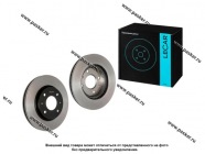 Диск тормозной Mitsubishi Lancer (VII) 03-08 Galant (VI) 96-04 LECAR передний LECAR000596502 [упаковка 2 шт.]|Код 18334