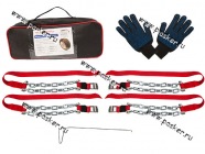 Цепь противоскольжения браслет ВЕЗДЕХОД 1М 165-205мм 6шт|Код 18371