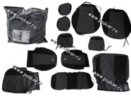 Чехлы Renault Duster с 2011г жаккард/кожзам задняя спинка раздельная|Код 18589